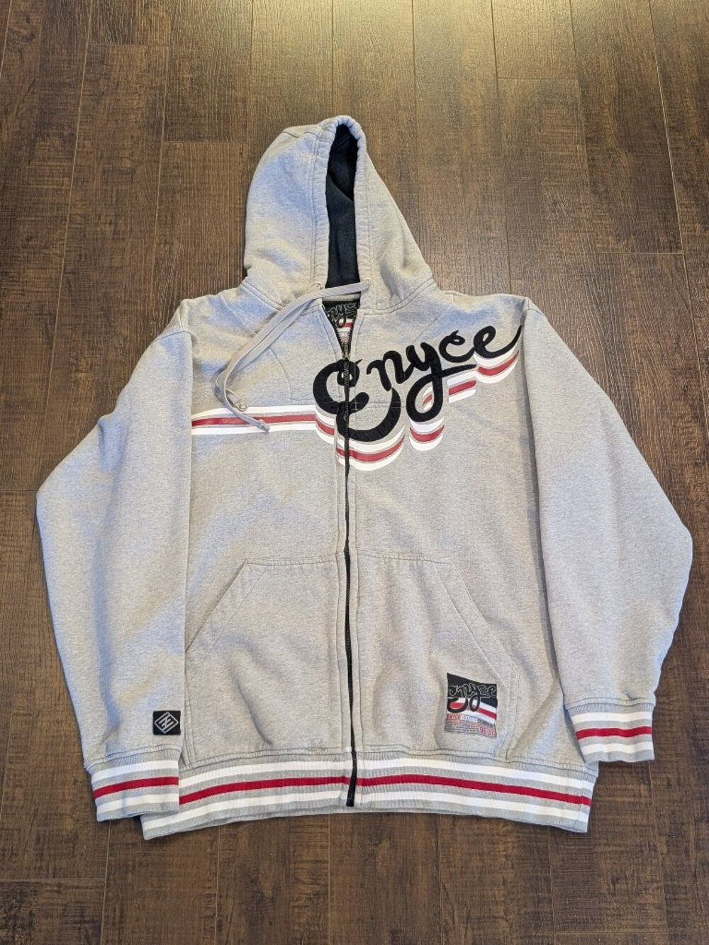 Y2K Enyce Heavyweight Full Zip Hoodie - Size L